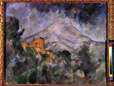 聖なる山の勝利と黒い城」 ポール・セザンヌ（1839-1906）の絵画 1904-1906 東京・ブリヂストン美術館 作： Paul Cézanne