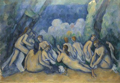 大水浴図、c.1900-05（キャンバスに油彩） 作： Paul Cézanne
