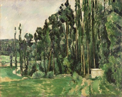ポプラ、c.1879-82（キャンバスに油彩） 作： Paul Cézanne