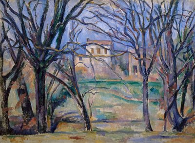 木や家 作： Paul Cézanne