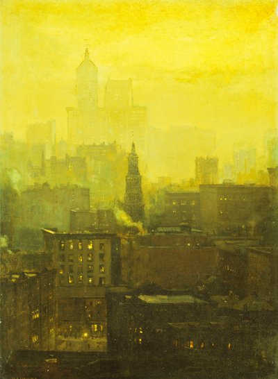 アーバンノクターン、 作： Paul Cornoyer