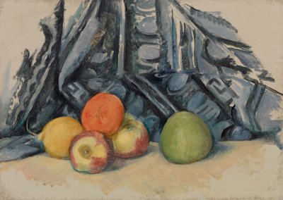 リンゴと布 作： Paul Cézanne