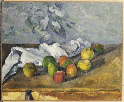 リンゴとナプキン 作： Paul Cézanne