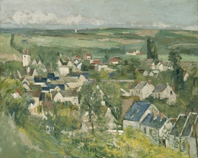 オーヴェルス、パノラマビュー、1873-75 作： Paul Cézanne