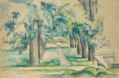 Jas de Bouffanの栗の木の大通り 作： Paul Cézanne