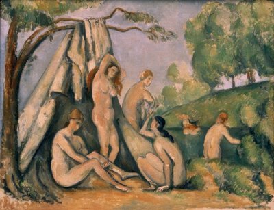 テント前の入浴者 作： Paul Cézanne