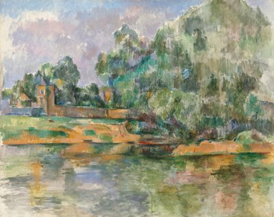 メダンのセーヌ川岸、c。 18851890。 作： Paul Cézanne