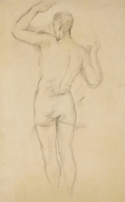 水浴び立ち;立っている入浴者、c。 1885-88 作： Paul Cézanne