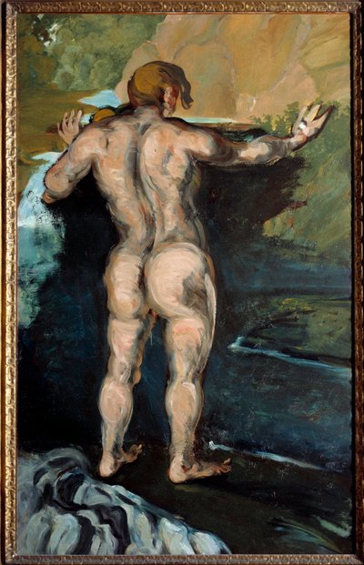 浴女と岩の絵 ポール・セザンヌ（1839-1906） 1868年 ノーフォーク、クライスラー美術館 作： Paul Cézanne