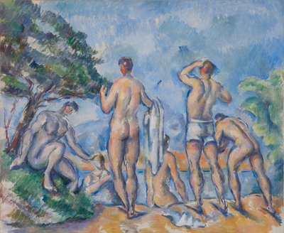 水浴者 作： Paul Cézanne