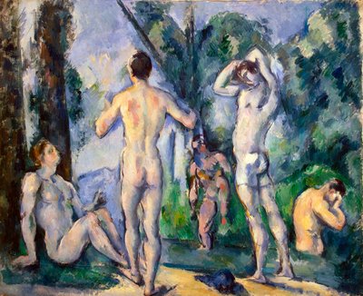 入浴者、c1890。 作： Paul Cézanne