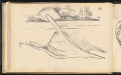 暖炉の前のふいご 作： Paul Cézanne