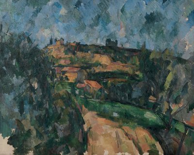 Chemin DesLauvesの頂上にある道路の曲がり 作： Paul Cézanne