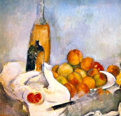 ボトルとリンゴ、c1870-1906 作： Paul Cézanne