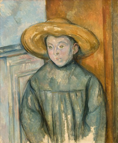 麦わら帽子の少年、1896年 作： Paul Cézanne