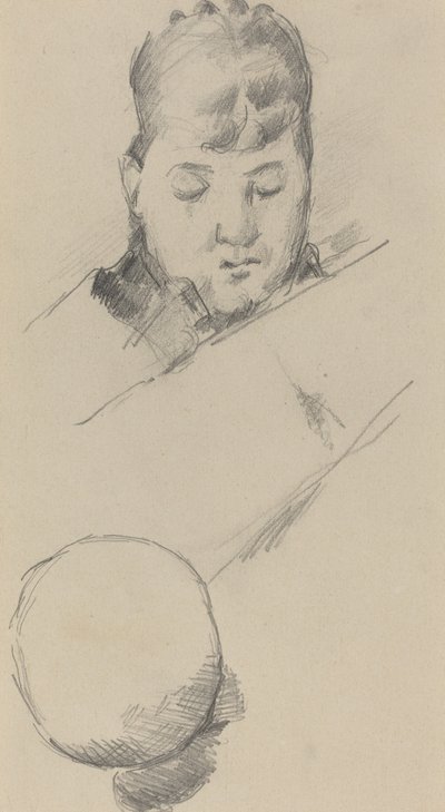 セザンヌ夫人の胸像 [裏面] 作： Paul Cézanne