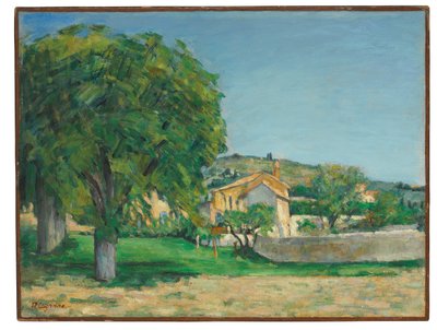 ジャスドブファンの栗の木と農場、1876年頃 作： Paul Cézanne