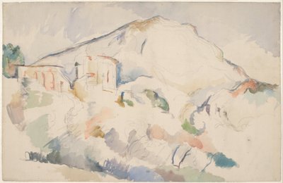 シャトーノワールとモンサントヴィクトワール、c。 1890-1895 作： Paul Cézanne