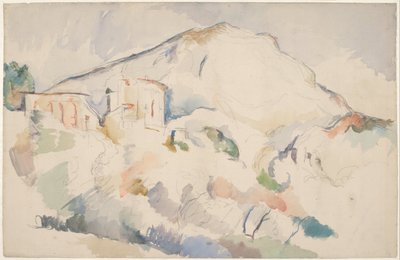 シャトーノワールとモンサントヴィクトワール、1890年〜1895年頃 作： Paul Cézanne