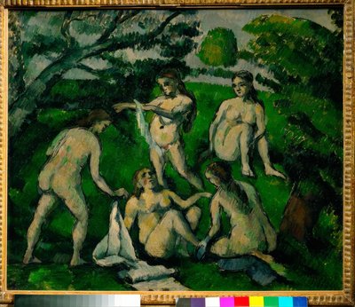 入浴者5名 作： Paul Cézanne