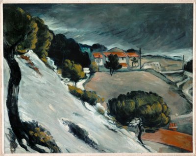 セザンヌ、レスタークの融雪1870 作： Paul Cézanne