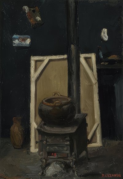 スタジオのオーブン。 1865年頃 作： Paul Cézanne