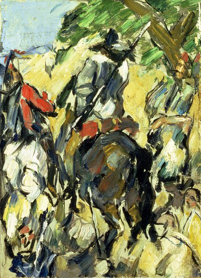 ドンキホーテ、背面からの眺め、1875年頃 作： Paul Cézanne