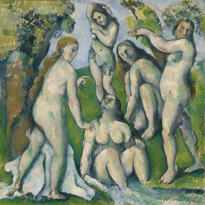 5人の入浴者、1885-87 作： Paul Cézanne