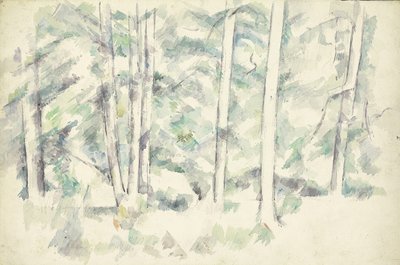 森、1890年頃 作： Paul Cézanne