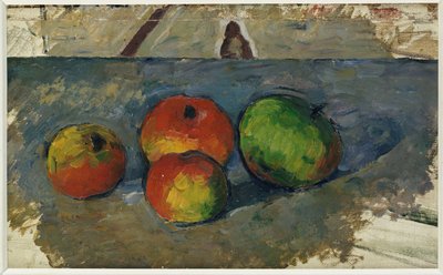 4つのりんご、c.1879-82 作： Paul Cézanne