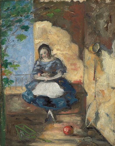 女の子;小さな女の子、1872-3 作： Paul Cézanne