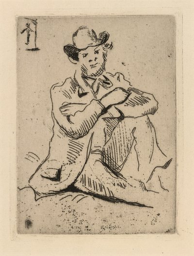 吊るされた男とギヨーミン 作： Paul Cézanne