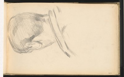 後ろから見た少年の頭 作： Paul Cézanne