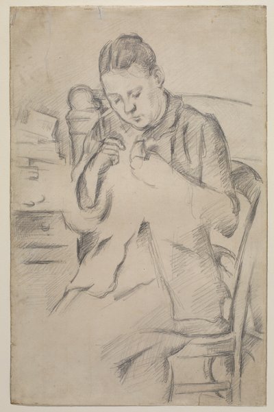 Hortense Fiquet 作： Paul Cézanne
