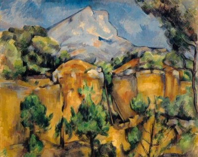ビベムスから見たサントヴィクトワール山 作： Paul Cézanne