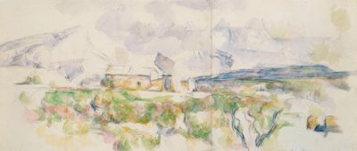 ローブから見たサントヴィクトワール山 作： Paul Cézanne