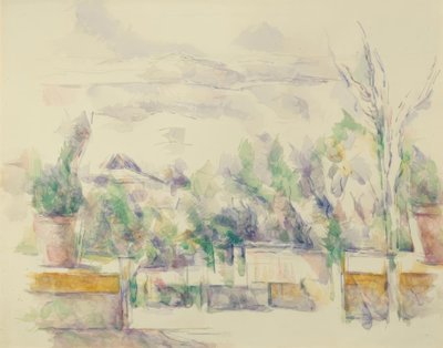 ジャルダンデローヴのテラス 作： Paul Cézanne