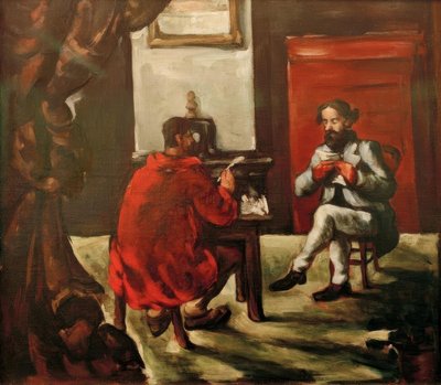 ポールアレクシスゾラで読書 作： Paul Cézanne