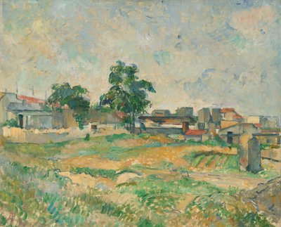 パリ近郊の風景、c. 1876年。 作： Paul Cézanne