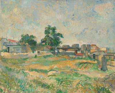 パリ近郊の風景。 1876年頃 作： Paul Cézanne