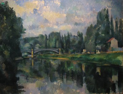 クレテイユのマルヌ川に架かる橋 作： Paul Cézanne