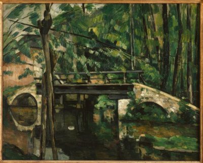 Melun近くのMaincy橋 作： Paul Cézanne