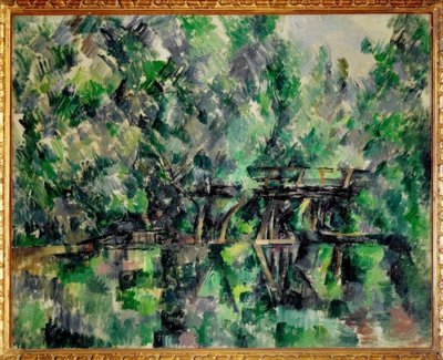 池にかかる橋 作： Paul Cézanne