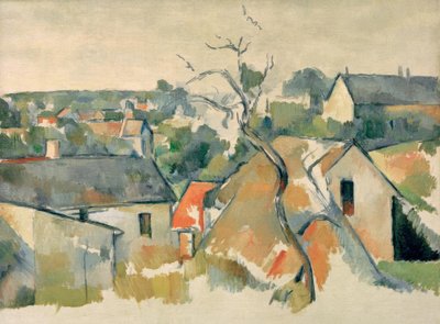 屋根 作： Paul Cézanne