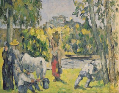 野原での生活、1875年頃 作： Paul Cézanne