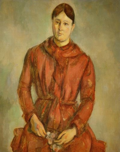赤のセザンヌ夫人 作： Paul Cézanne
