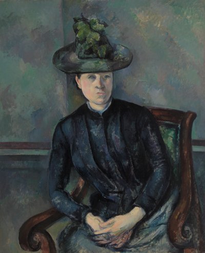 緑の帽子のセザンヌ夫人 作： Paul Cézanne