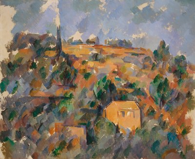 丘の上の家々、プロヴァンス 作： Paul Cézanne