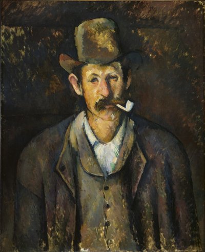 パイプを持つ男、ca 1892-1896。 作： Paul Cézanne
