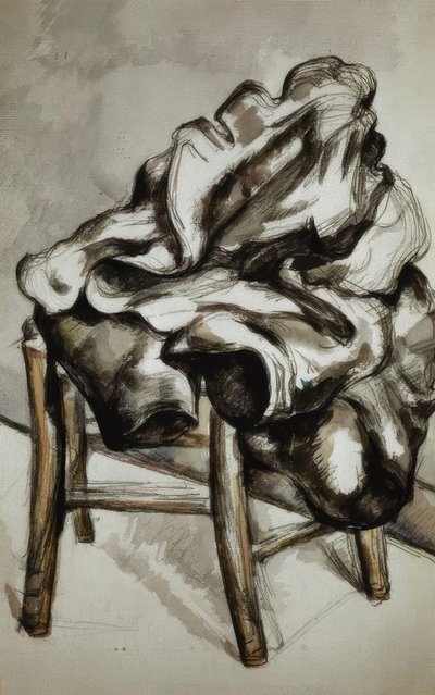 椅子にコート 作： Paul Cézanne